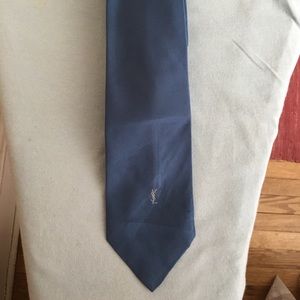 Solid Blue YSL tie!